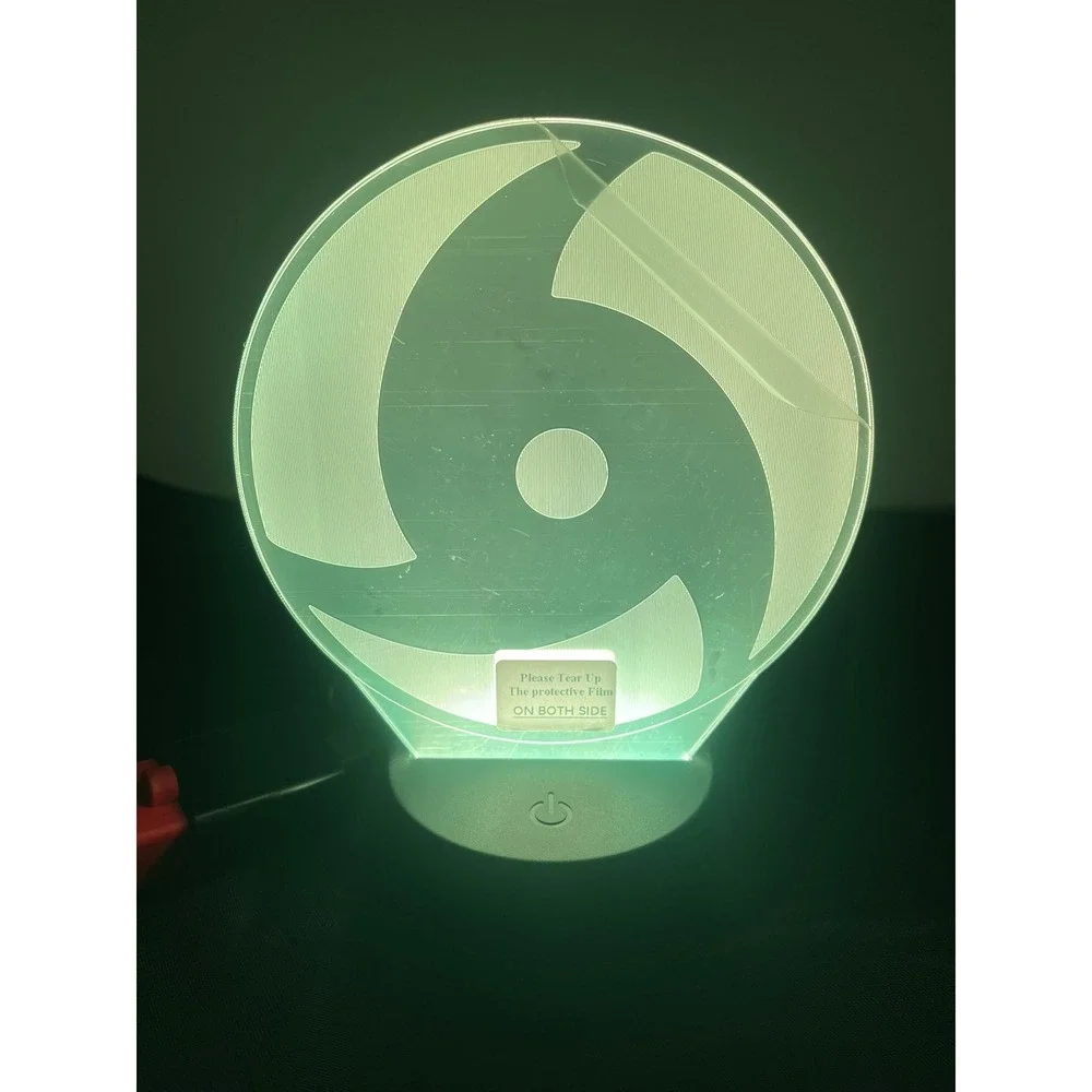 Naruto Uchiha Itachi Sharingan LED Night Light Desk Lamp with Remote Control NEW